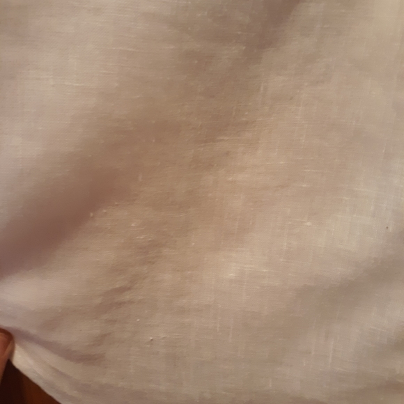 INC Concepts Petite White Button Down Linen Shirt 10P - Picture 12 of 16